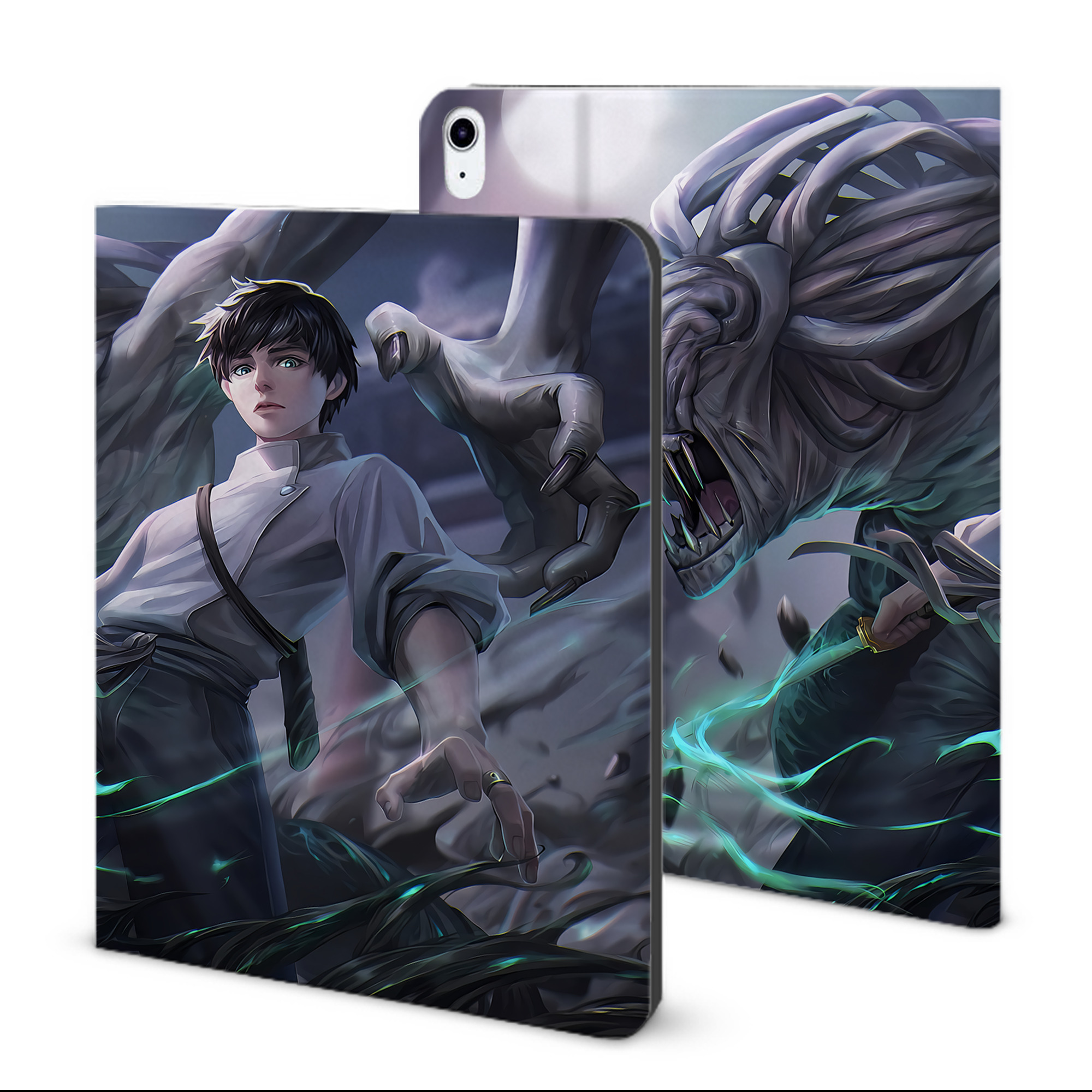 （画像用） 呪術廻戦 Jujutsu Kaisen IPad ケース ブック型 PUレザー TPU 耐衝撃 軽量 薄型 ペン収納なし 全面保護 IPad 各モデル対応